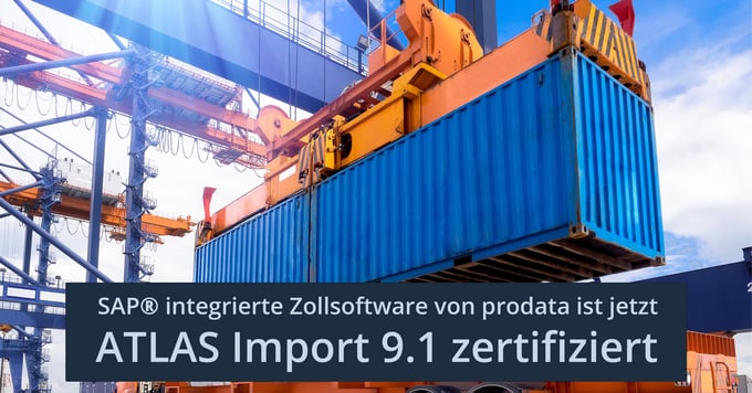 prodata führt pZoll ATLAS Import 9.1 ein