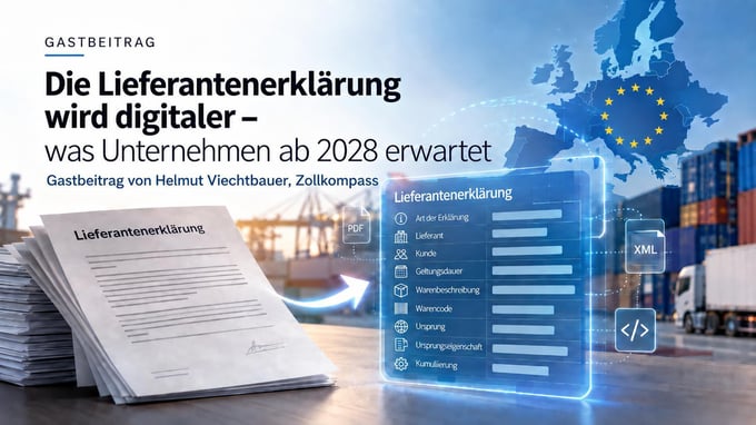 Die Lieferantenerklärung wird digitaler – was Unternehmen ab 2028 erwartet